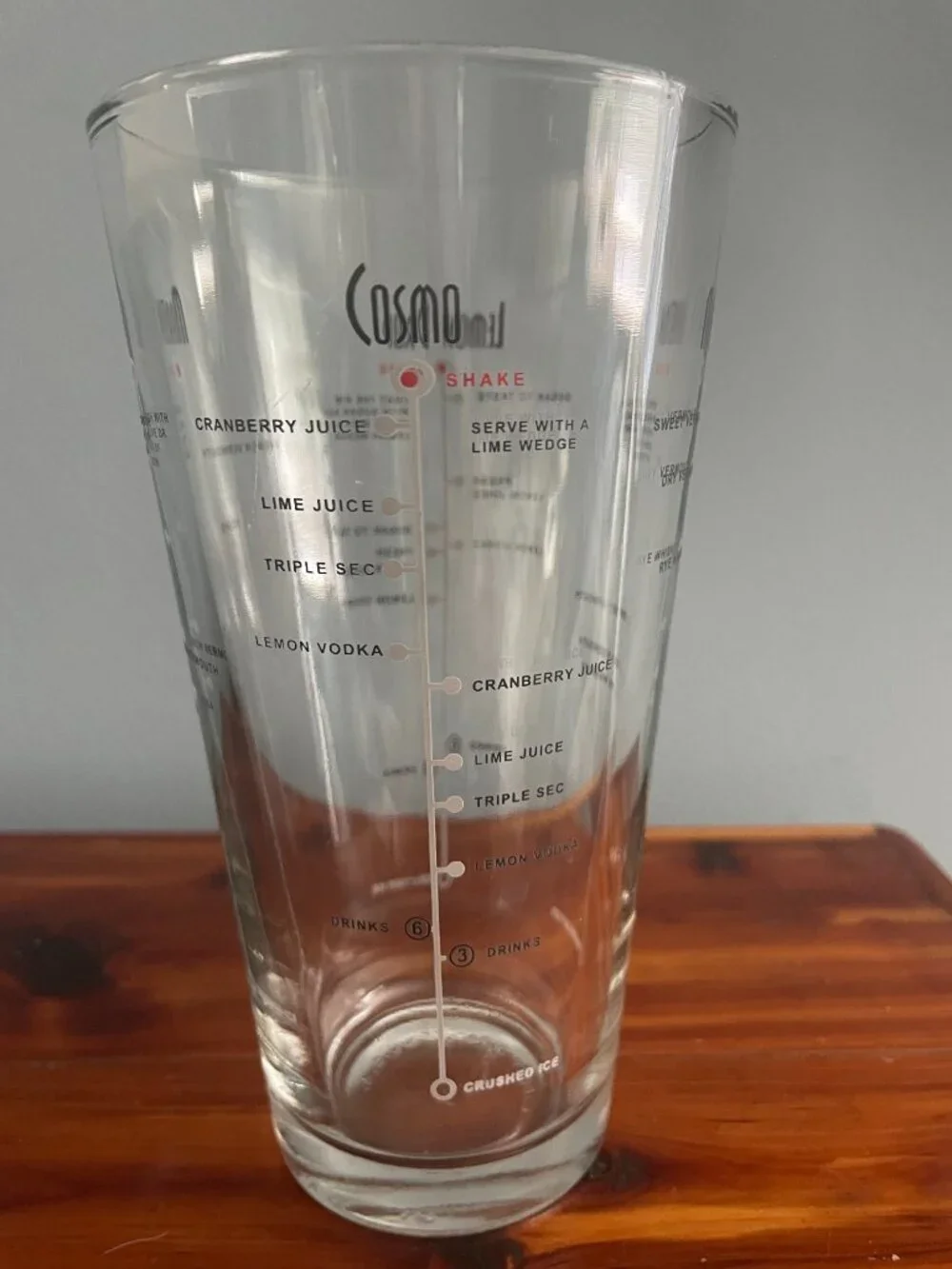Libbey Glass Cocktail Mixing Shaker Recipes Dratuff Barware Manhattan Martini